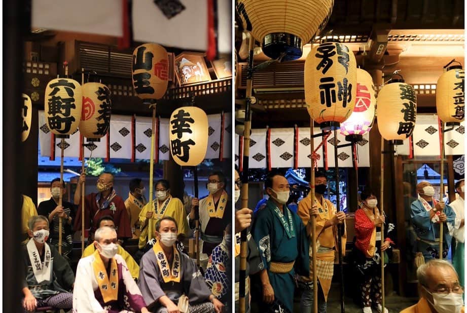 川越氷川神社さんのインスタグラム写真 - (川越氷川神社Instagram)「.  川越氷川祭礼中止奉告祭。 氏子区域山車保有町内代表が祭衣装に身を整え、今年の祭礼を見送る奉告をしました。高張提灯を掲げての参列をお願いしたのは初めてでしたが、とても壮観な光景でした。  #川越氷川神社  #川越 #越えていこう川越  #川越氷川祭  #kawagoe」10月15日 13時12分 - kawagoe_hikawa