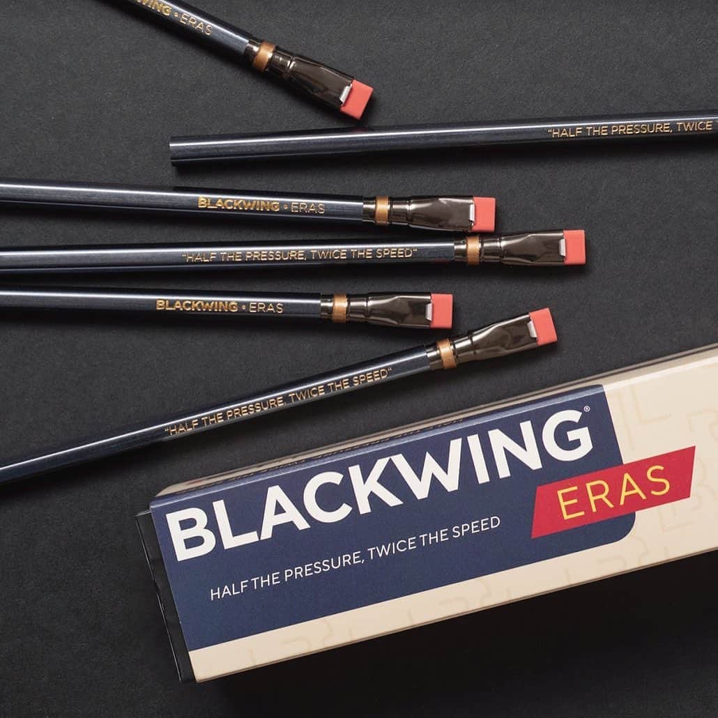 TOOLS to LIVEBY / 禮拜文房具のインスタグラム：「.  Palomino Blackwing 鉛筆 Eras (十週年限定版) 新上市   萬眾矚目的Blackwing Eras-Blackwing 復刻十週年紀念鉛筆終於到貨啦！  謝謝預購客人們的耐心等候，官網預購訂單陸續出貨中，有在台北樂利、高雄駁二兩門市預訂的客人也可至門市直接取貨囉！  看到美美的Blackwing Eras，一切等待都值得。 .」