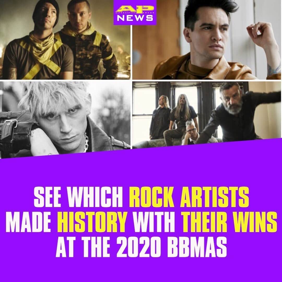Alternative Pressさんのインスタグラム写真 - (Alternative PressInstagram)「LOOK: Two rock artists just made history at the 2020 @BBMAs and took home awards for these chart-topping hits⁠ LINK IN BIO⁠ .⁠ .⁠ .⁠ #bbmas #billboardmusicawards #rockmusic #rockartists #altpress #alternativepress」10月16日 2時30分 - altpress