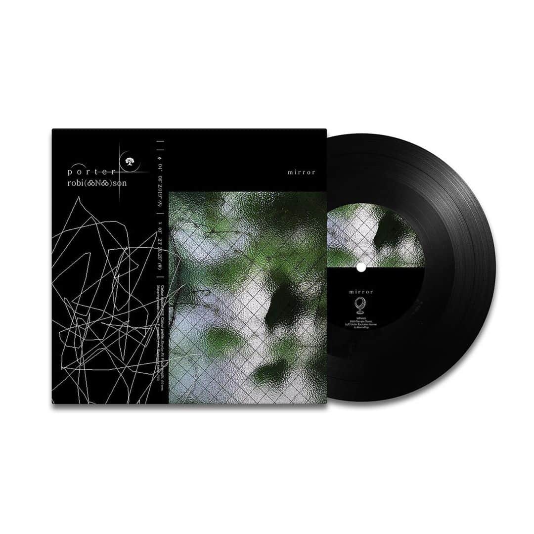 ポーター・ロビンソンのインスタグラム：「“mirror” 7-inch single vinyls are also out as a part of the mirror merch capsule!」