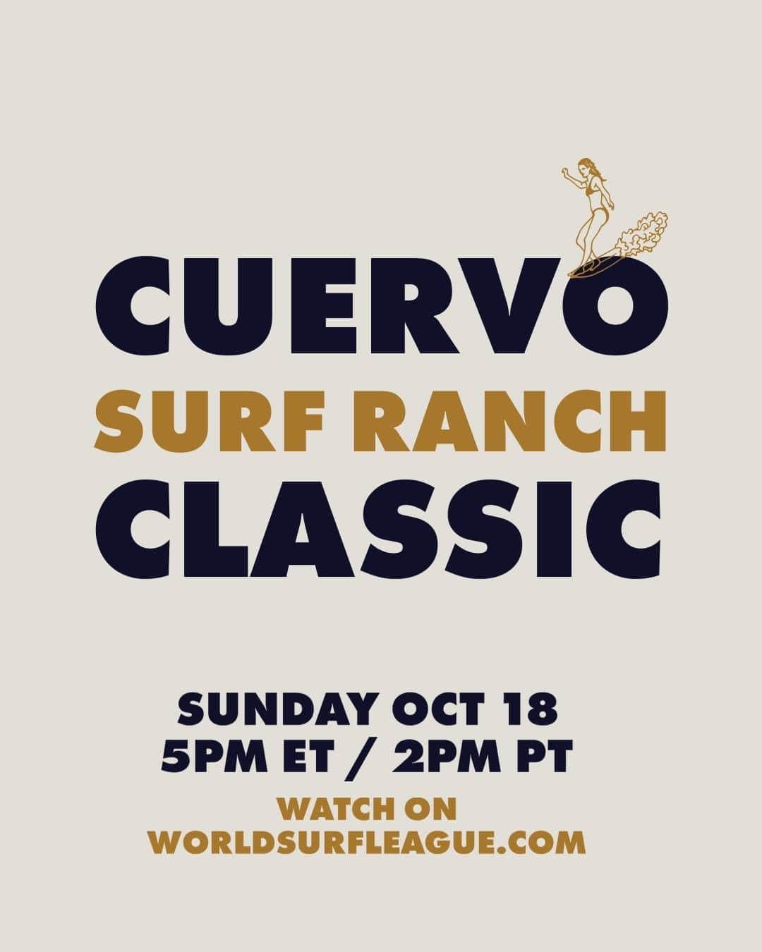 世界プロサーフィン連盟（WSL）さんのインスタグラム写真 - (世界プロサーフィン連盟（WSL）Instagram)「Mark your calendars, the Cuervo Surf Ranch Classic is fast approaching. 🤠 Learn more, link in bio. @josecuervotequila」10月16日 3時00分 - wsl