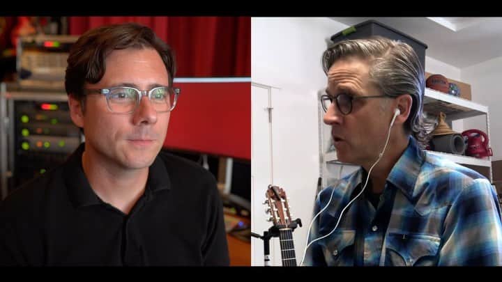 ジム・アドキンスのインスタグラム：「Episode Fifteen. The quinceañera brings musical guest Joey Burns from Calexico. We share our longings for tour coffee and dig into how Joey’s fondness for ensemble performance may influence his writing. Jamz.」