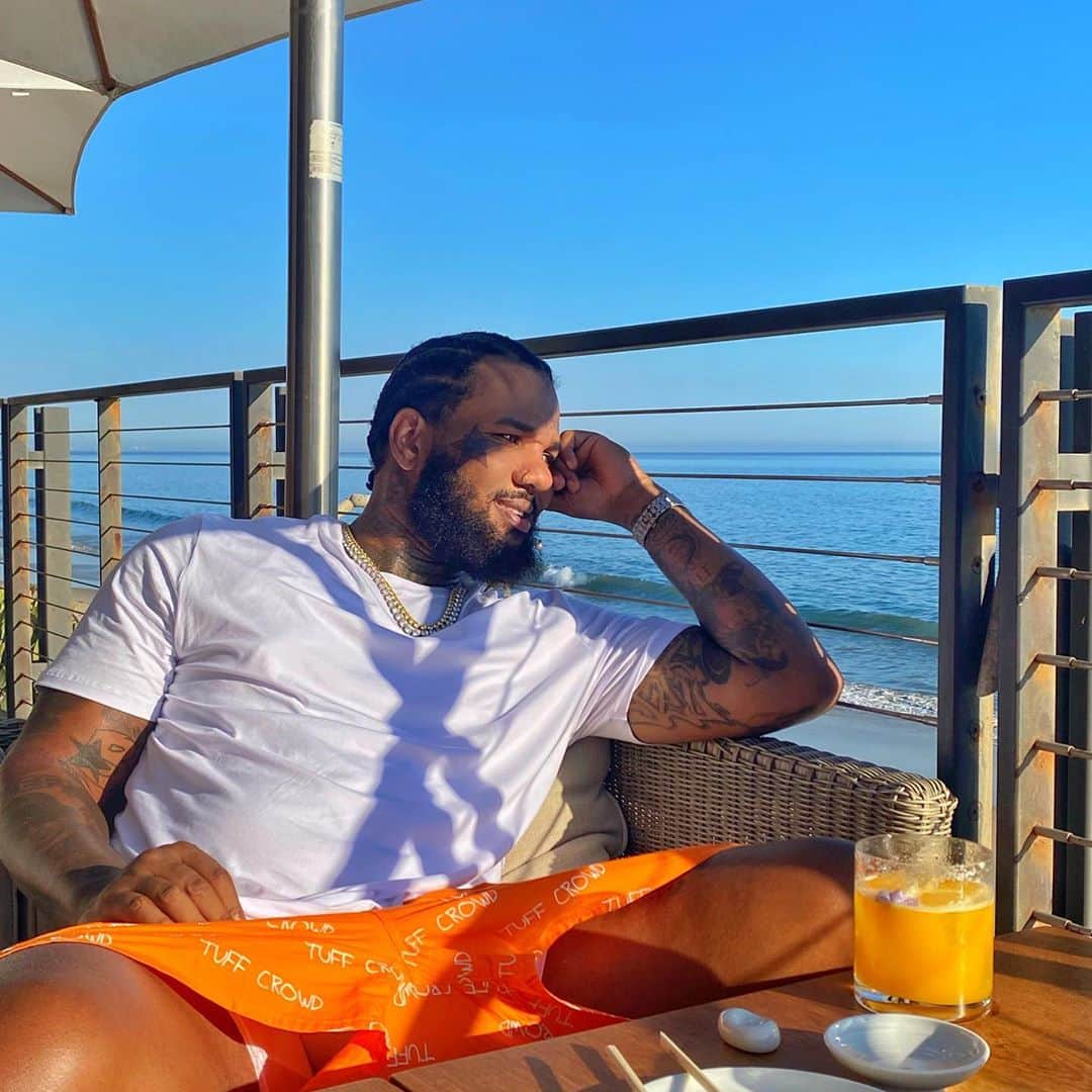 ゲームのインスタグラム：「“And man shout my nigga Game he just rolled through Eatin' crab out in Malibu at Nobu” @champagnepapi voice #TuffCrowd」