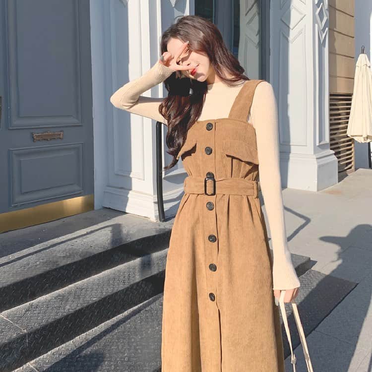 17kg イチナナキログラム さんのインスタグラム写真 17kg イチナナキログラム Instagram Pick Up Item コーデュロイベルト付きワンピース V3652s 3 850 今やこれからの時期のデートコーデに ぴったりなキュートなワンピース タートルネック