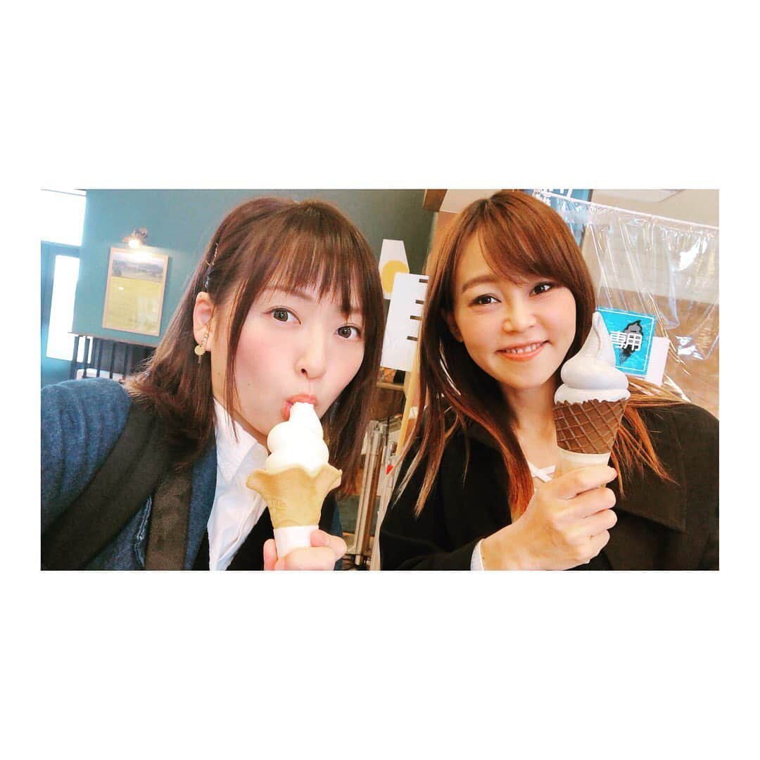 脇田唯さんのインスタグラム写真 - (脇田唯Instagram)「🍦 ロイシーコーン D51 ソフトクリーム  #猪股聡子 #脇田唯 #安平町 #北海道 #ソフトクリーム #道の駅」10月15日 19時43分 - post_yui