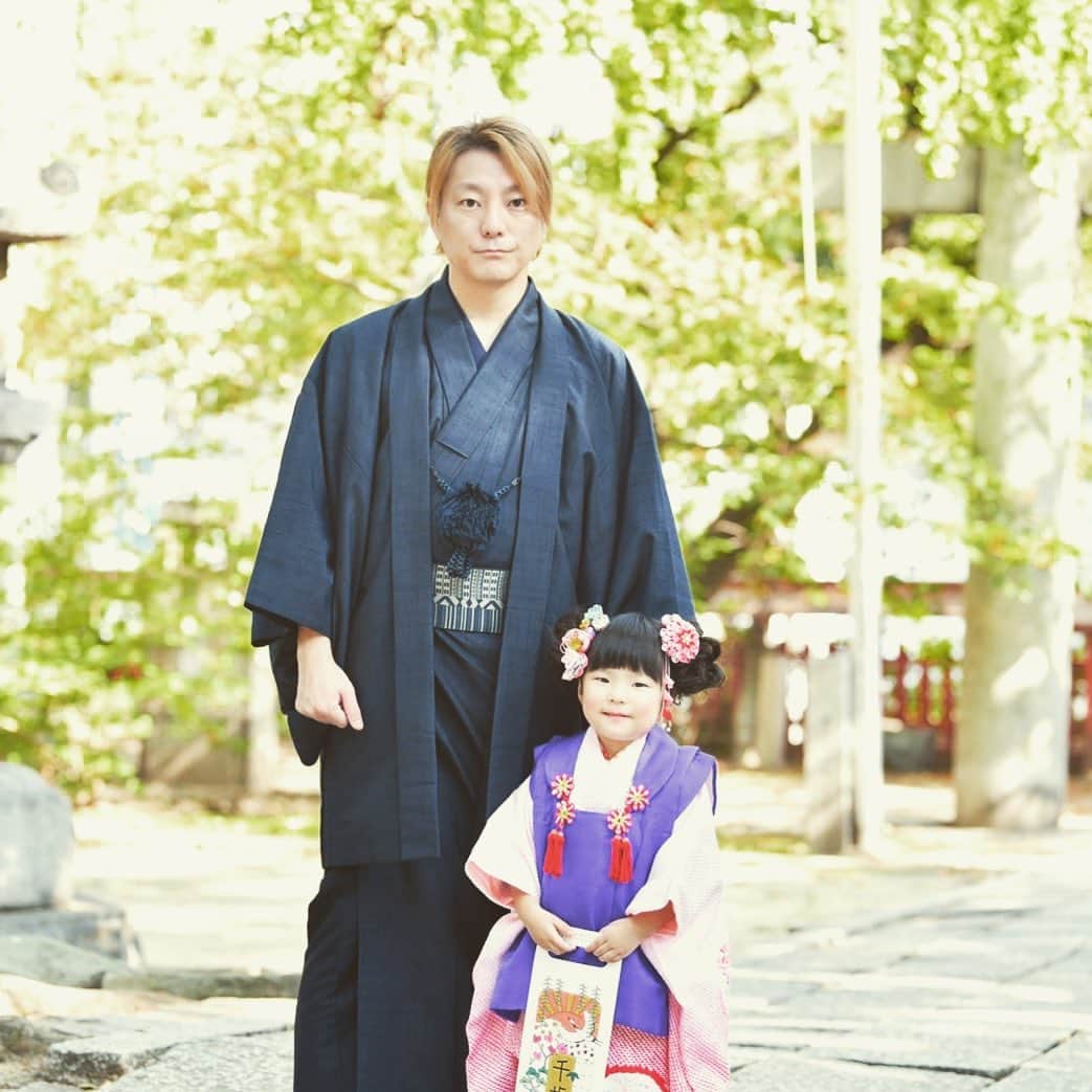 松隈ケンタのインスタグラム：「七五三してきた。」