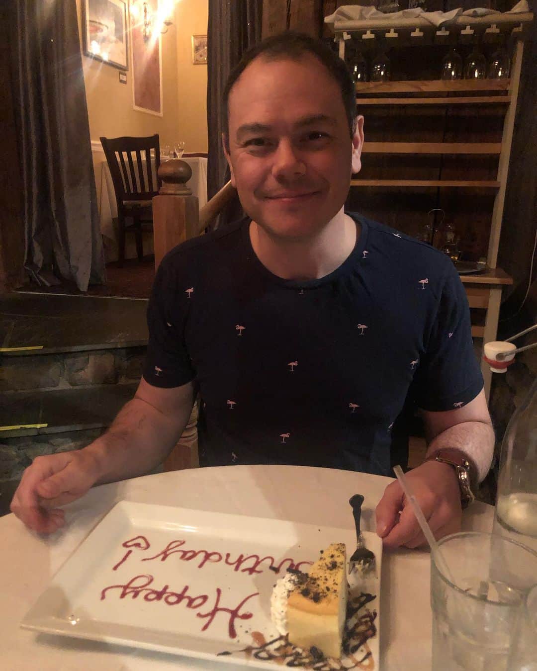 のインスタグラム：「Birthday boy last night @millardcomedy Beautiful, delicious dinner @silviosvilla 💕」