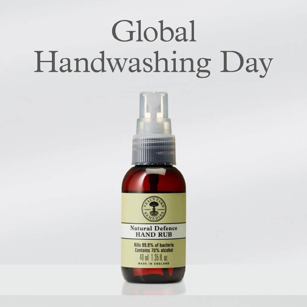 Neal's Yard Remediesさんのインスタグラム写真 - (Neal's Yard RemediesInstagram)「Celebrate Global Handwashing Day 👋 FREE Natural Defence Hand Spray with every order online and In store*  Just like you, we’ve been on a journey to find the perfect balance between effective handcare to kill 99.9% of bacteria to protect, and handcare that will help cleanse, soothe and nourish. 💙  Learn more on https://globalhandwashing.org/global-handwashing-day/ 💙  *T&C apply, while stocks last.」10月15日 22時00分 - nealsyardremedies