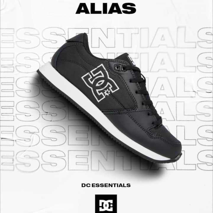 のインスタグラム：「DC SHOES 2020FALL  素材切り替えのデザインと大胆なロゴ配置が魅力的なカジュアルモデルのALIAS。スタイルを問わずに履ける万能スニーカー。  #dcshoes #dc2020fall」