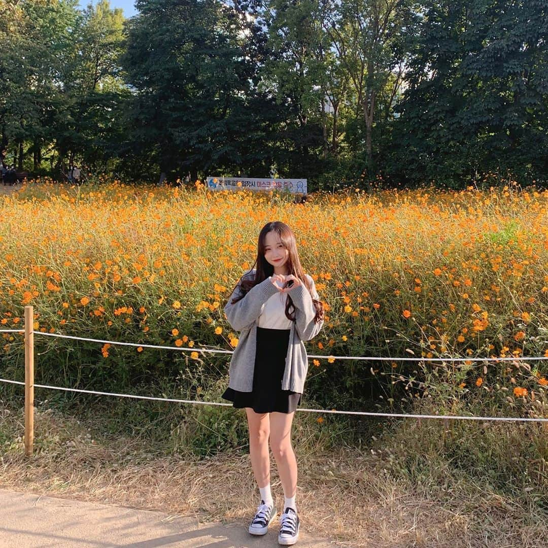 ユンジュのインスタグラム：「🌼🌻🌼🌻」