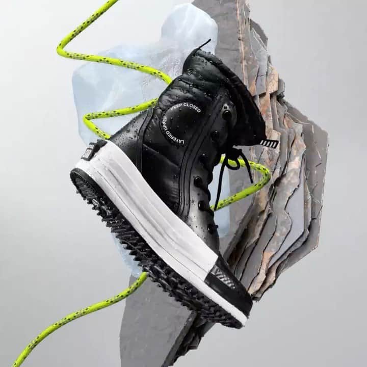 converseのインスタグラム：「Introducing Counter Climate, utility products designed for freedom of movement in any weather condition.⁣⁣⁣⁣ ⁣⁣⁣⁣ Ready to go on or off grid, evolved uppers, GORE-TEX, fleece linings and traction soles meet archival details, muted tones and bright hits of color. ⁣⁣⁣ ⁣⁣⁣ Let nothing stand in your way. Expression isn’t weather dependent.⁣ Available now on Converse.com.」