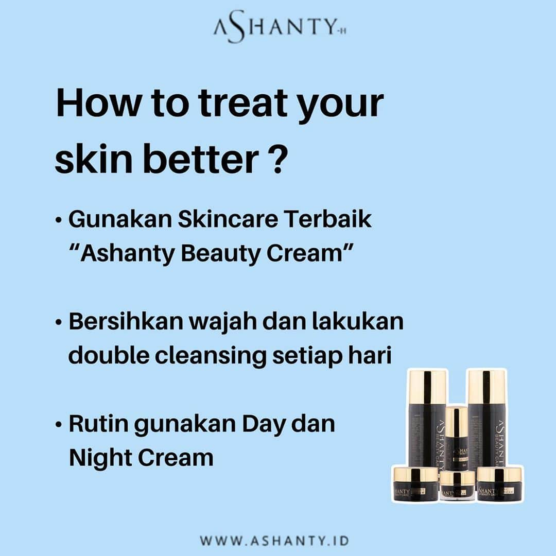 ASHANTY BEAUTY CREAM OFFICIALさんのインスタグラム写真 - (ASHANTY BEAUTY CREAM OFFICIALInstagram)「Sudah saatnya merawat dan menutrisi kulit, jangan lupa gunakan skincare terbaik yang sudah terbukti halal, aman digunakan dan hasil memuaskan Ashanty Beauty Cream ❤️  How to treat your skin better ?  • Gunakan Skincare Terbaik “Ashanty Beauty Cream” • Bersihkan wajah dan lakukan double cleansing setiap hari • Rutin gunakan Day dan  Night Cream  _____________________________ Informasi dan pemesanan  Ashanty Beauty Cream Chat Via WA : WA: 081287388885 WA: 085781140354 WA: 087778489900 WA: 081293823950 ⚡️ Fast Respons Click Link On Bio Instagram @ashantyid ❣️ ______________________________ #ashantybeautycream #creamashanty #skincareashanty #skincare #skincareartis #skincarelokal #creamwajah #creamperawatanwajah #obatjerawat #jerawat #kosmetik #krimwajah #creamwajah #whiteningcream #ashantyid #ashanty」10月15日 23時15分 - ashanty.store