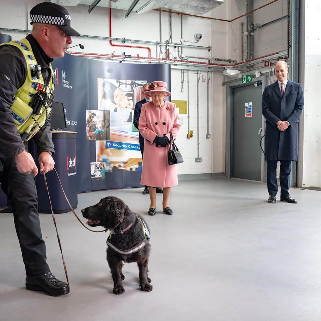 ウィリアム（ケンブリッジ公）さんのインスタグラム写真 - (ウィリアム（ケンブリッジ公）Instagram)「Today The Duke of Cambridge joined Her Majesty The Queen to visit the Defence Science and Technology Laboratory (@dstlmod) at Porton Down, and formally open the new Energetics Analysis Centre.  There, they met staff involved in identifying the nerve agent and subsequent clear up of the Novichok incident of 2018, as well as scientists providing vital support to the UK response of the COVID-19 pandemic, working in analytic research areas and deploying microbiologists to NHS hospitals to increase testing capacities.  The Queen and The Duke also met members of the military who were directly involved in the Novichok incident. In recognition of their work The Duke presented the Firmin Sword of Peace to representatives of @britisharmy 102 Logistic Brigade.」10月15日 23時19分 - princeandprincessofwales