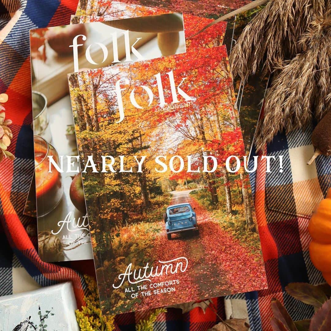 FOLKのインスタグラム：「ORDER ASAP! Y’all this issue has sold like hot cakes. We have been blown away with how quickly it has sold. There are only about 200 copies left. That means when it sells out it won’t be available again until we do a second printing in mid November with the release of our Christmas issue....yes, we’re doing a Christmas issue. Anyways go to www.folkgeneral.com and order a copy. Use code LOCAL for free US shipping on your order.」