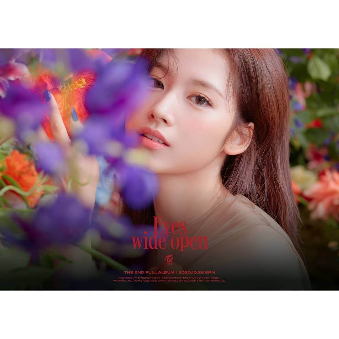 サナさんのインスタグラム写真 - (サナInstagram)「TWICE THE 2ND FULL ALBUM Eyes wide open - I CAN'T STOP ME  STORY & STYLE Teaser - SANA  2020.10.26 6pm in KST 2020.10.26 5am in EST  #TWICE #트와이스 #Eyeswideopen #ICANTSTOPME ーーーーーーーーーー Follow > @sana.twice.kr < . @twicetagram #TWICE#트와이스#ONCE#Sana#사나 #Nayeon#나연#Jeongyeon#정연#Momo#모모#Jihyo#지효#Mina#미나#Dahyun#다현#Chaeyoung#채영#Tzuyu#쯔위」10月16日 0時03分 - sana.twice.kr