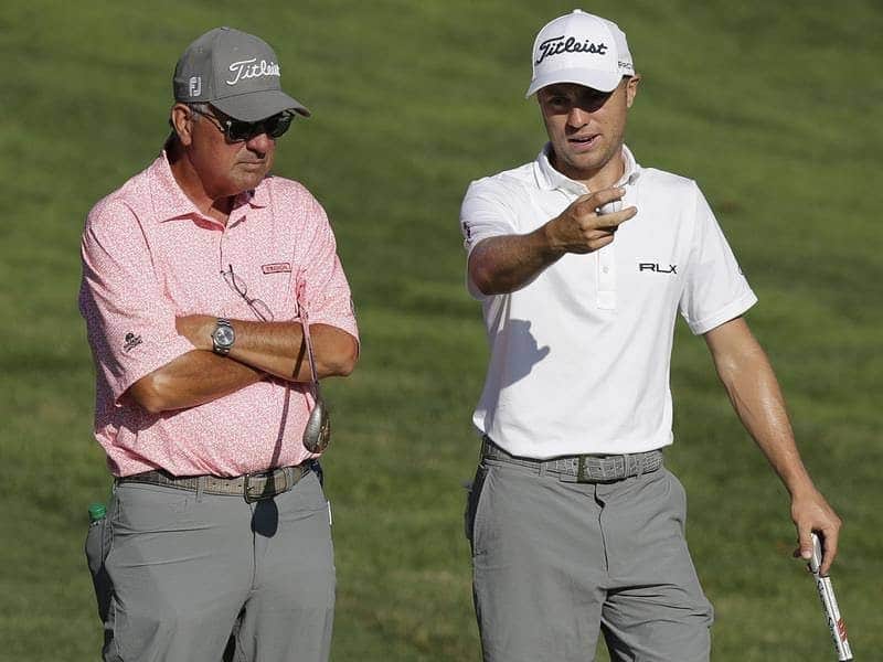 ジャスティン・トーマスのインスタグラム：「I never take for granted how lucky I am to have such a great relationship with my pops. Happy Birthday to my dad/mentor/role model/coach/friend @mikethomaspga 🎉 🎂」