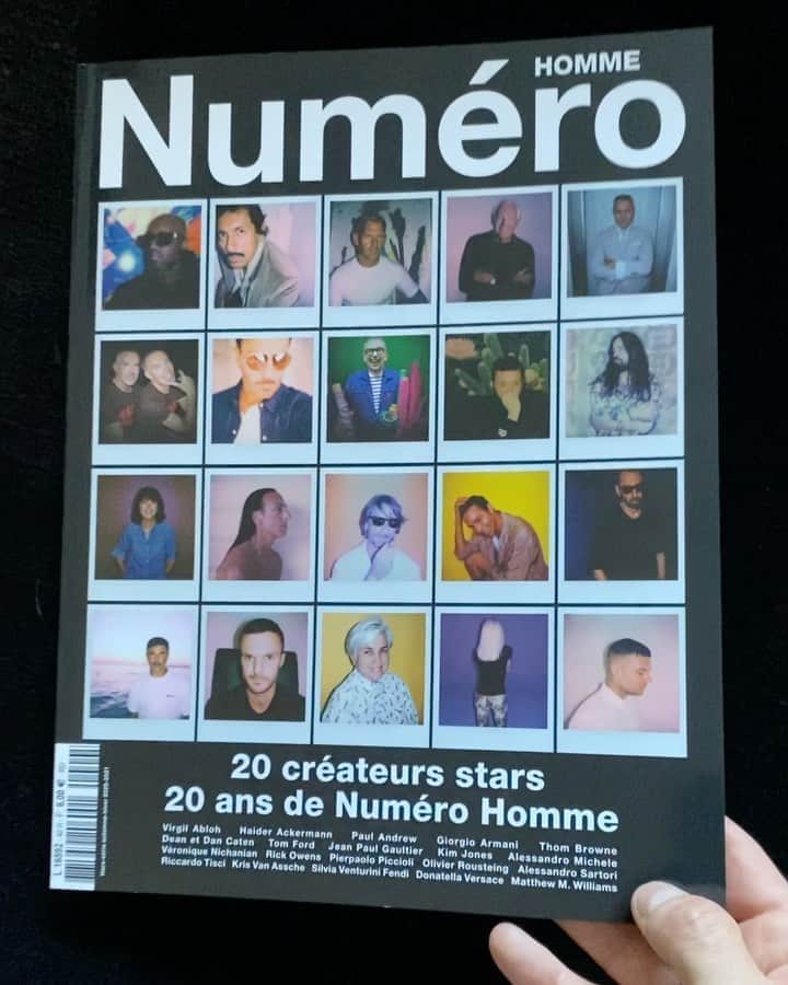 クリスヴァンアッシュのインスタグラム：「CONGRATS @numeromagazine AND THANKS FOR INCLUDING ME @babethdjian @mrphiliputz  @berluti #berluti #krisvanassche」