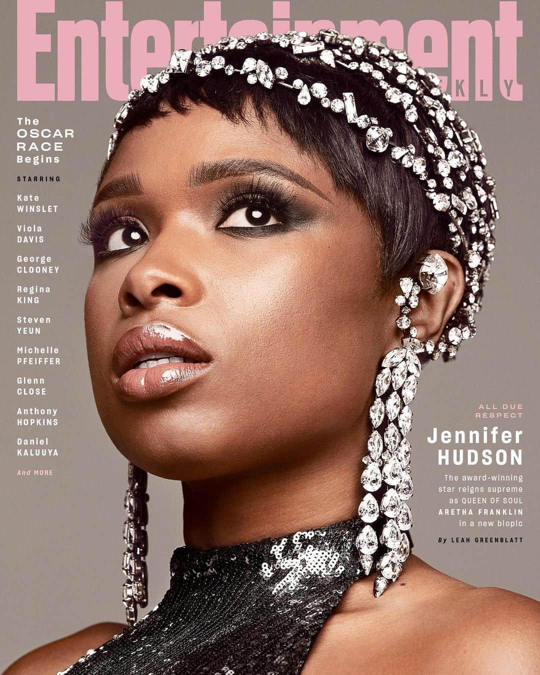 ジェニファー・ハドソンのインスタグラム：「Thank you @entertainmentweekly for such a special shoot.  Check out the November issue to hear me talk all about the Queen of Soul Aretha Franklin and @respectmovie! Can’t wait for you to see it!  Link to the full story in my bio.  📸: @abdmstudio 💄: @adamburrell 💇🏾‍♀️: @kiyahwright1 👗: @waymanandmicah」