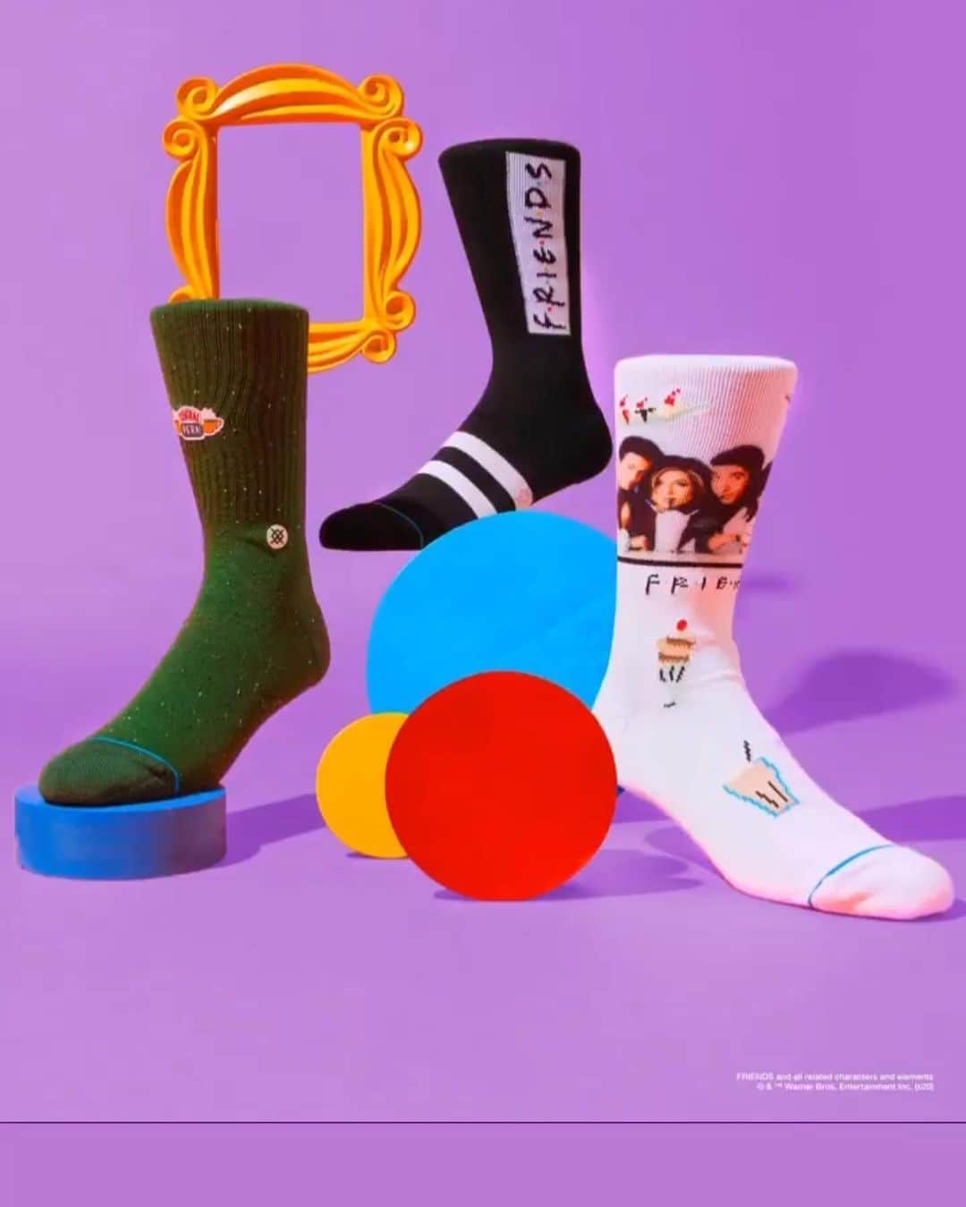 Stanceのインスタグラム：「Because no one told you life was gonna be this way... clap, clap, clap, clap 🎶 📺  Meet our new F R I E N D S. Available now on Stance.com, Stance U.S. Retail Stores and Stance Retail Partners. @friends」