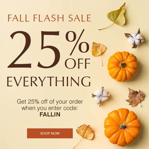 John Masters Organicsのインスタグラム：「1 Day Only! Fall Flash Sale. 🍂⁠ Save 25% on your entire johnmasters.com order with code FALLIN.」