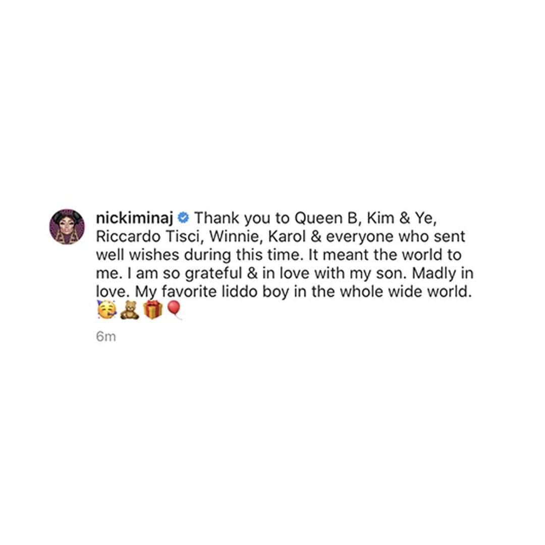 MTVさんのインスタグラム写真 - (MTVInstagram)「A huge congratulations to you, @nickiminaj 🥰 The queen just *officially* confirmed the birth of her "favorite liddo boy in the whole wide world," and shared some of the well-wishes from her industry friends... including @beyonce. So much love in the air ❤️ • 🔁 @nickiminaj」10月16日 1時50分 - mtv