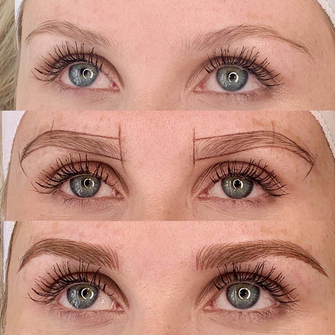 Haley Wightさんのインスタグラム写真 - (Haley WightInstagram)「Microblading Process 🤍  Interested in getting Microblading by me? Just call the studio at (971)337-5401 or visit our website at studiomeraki.net 😊 . . #microblading #cosmetictattoo #brows #eyebrows #portland #oregon #microbladedeyebrows #microbladed #meraki #ombrebrows #microblade #portlandmicroblade #portlandmicroblading #oregonmicroblade #oregonmicroblading」10月16日 3時59分 - cosmobyhaley