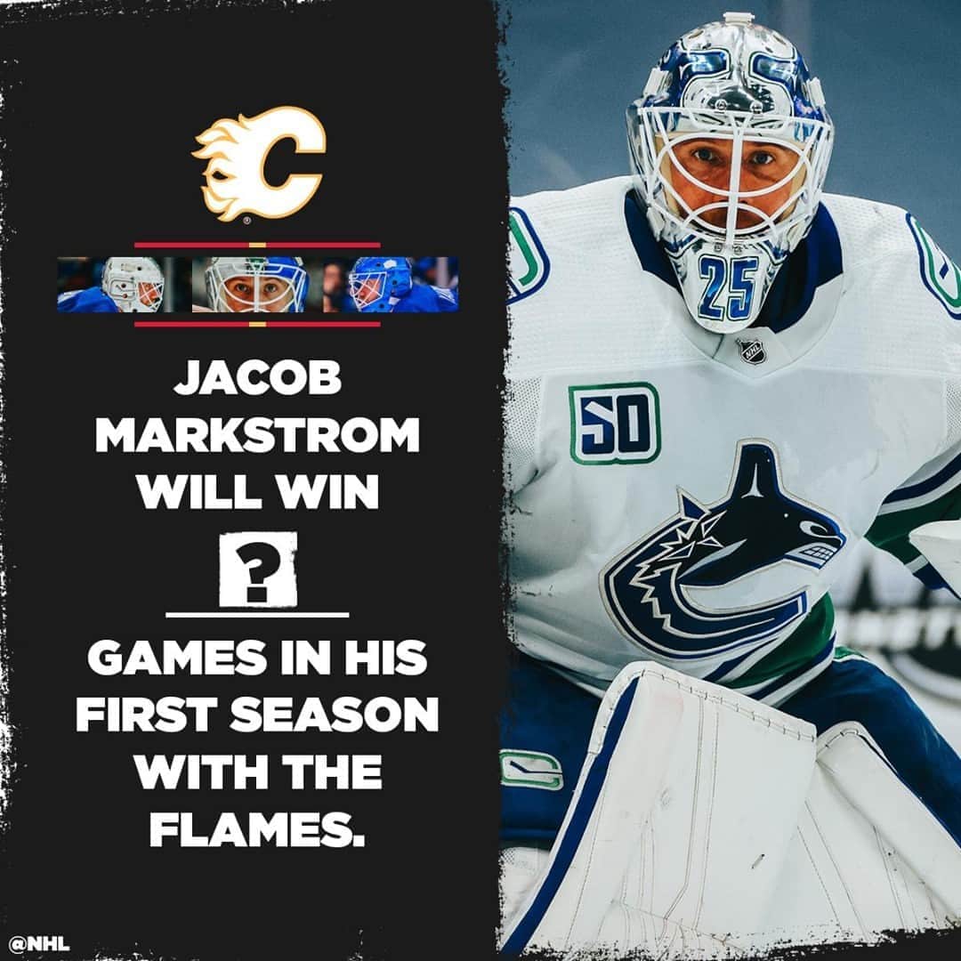 NHLさんのインスタグラム写真 - (NHLInstagram)「20… 30… 40…  Let us know what you think Jacob Markstrom (@markstrom25) will be dropping! ⬆️ #NHLFreeAgency」10月16日 4時05分 - nhl
