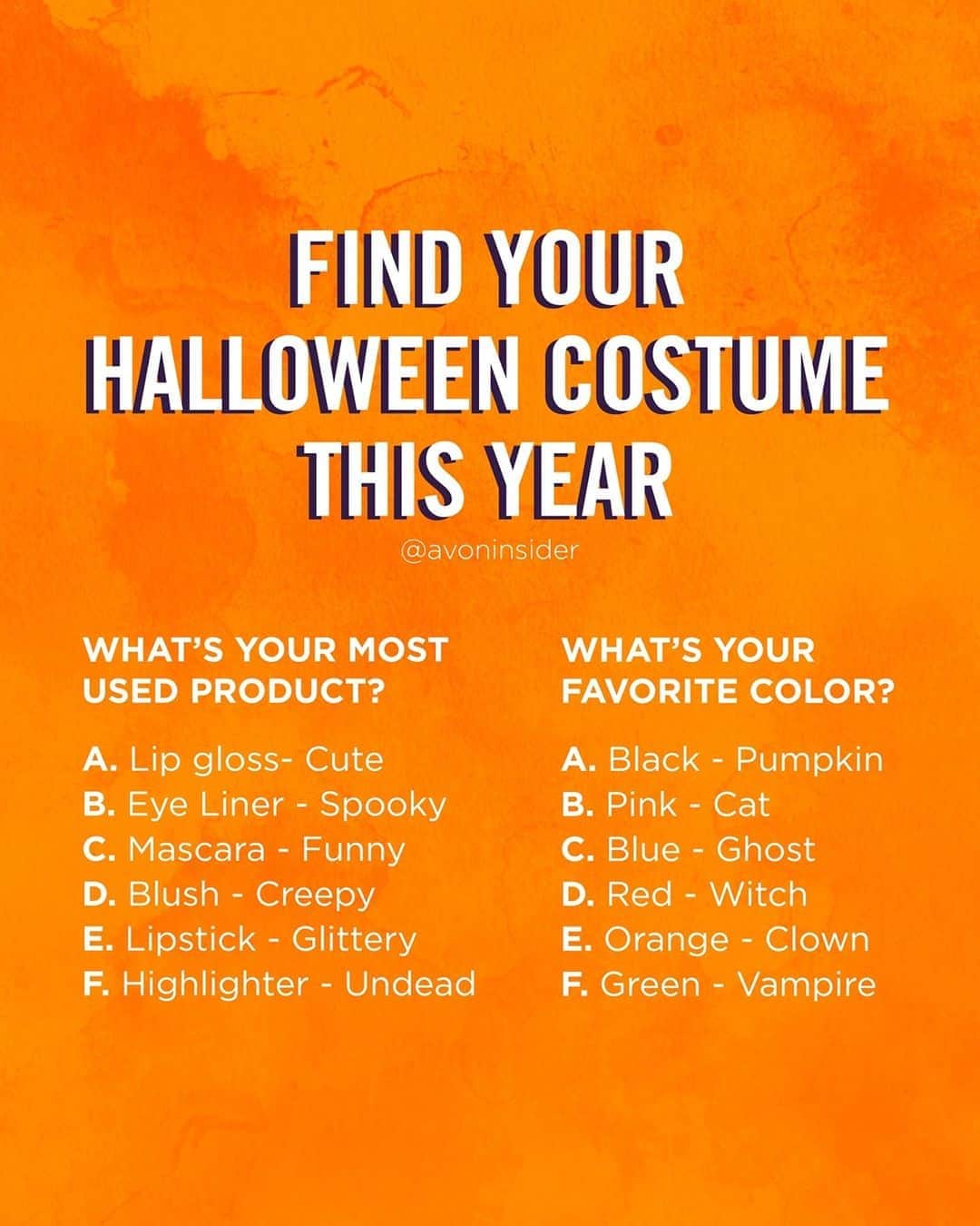 のインスタグラム：「Choose your favorites to see what you should be for #Halloween this year! 👻 🎃」