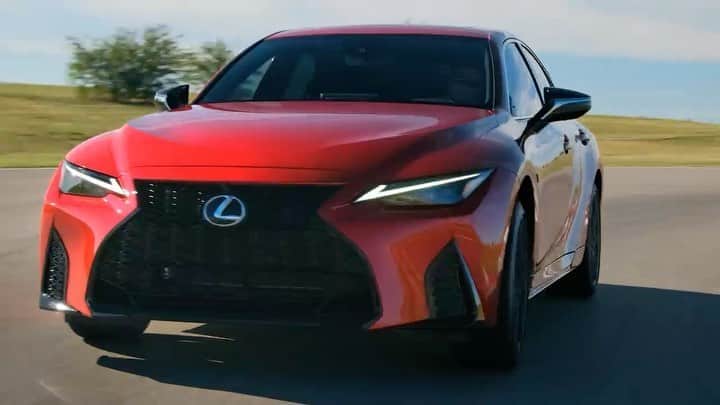Lexus USAのインスタグラム：「Get a detailed look at the aggressive new exterior design of the 2021 Lexus IS, and learn how Lexus used the amazing new Shimoyama test track to create the balanced performance and linear response of the most thrilling IS ever. Visit the link in our bio to see the full walk around video.」