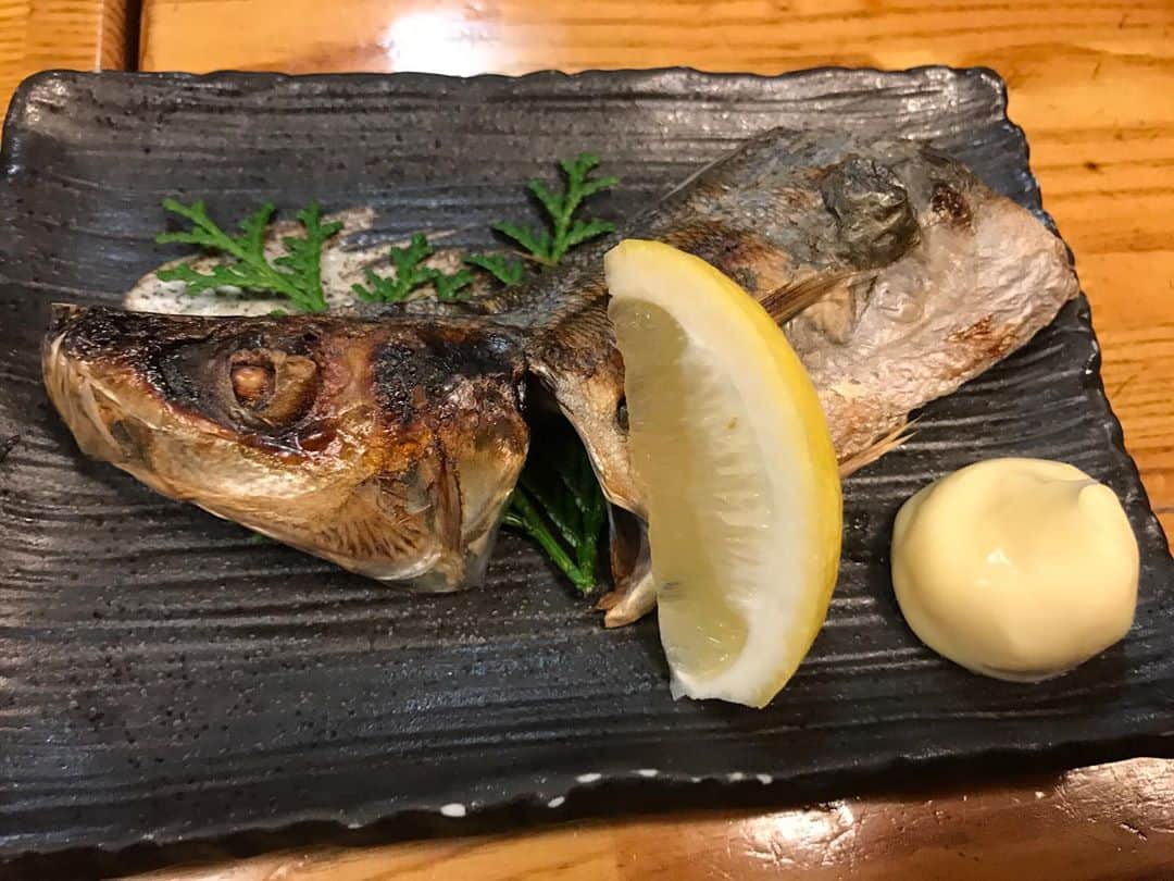 石川修司のインスタグラム：「初くさや。動物園のにおいがしました。 #くさや」