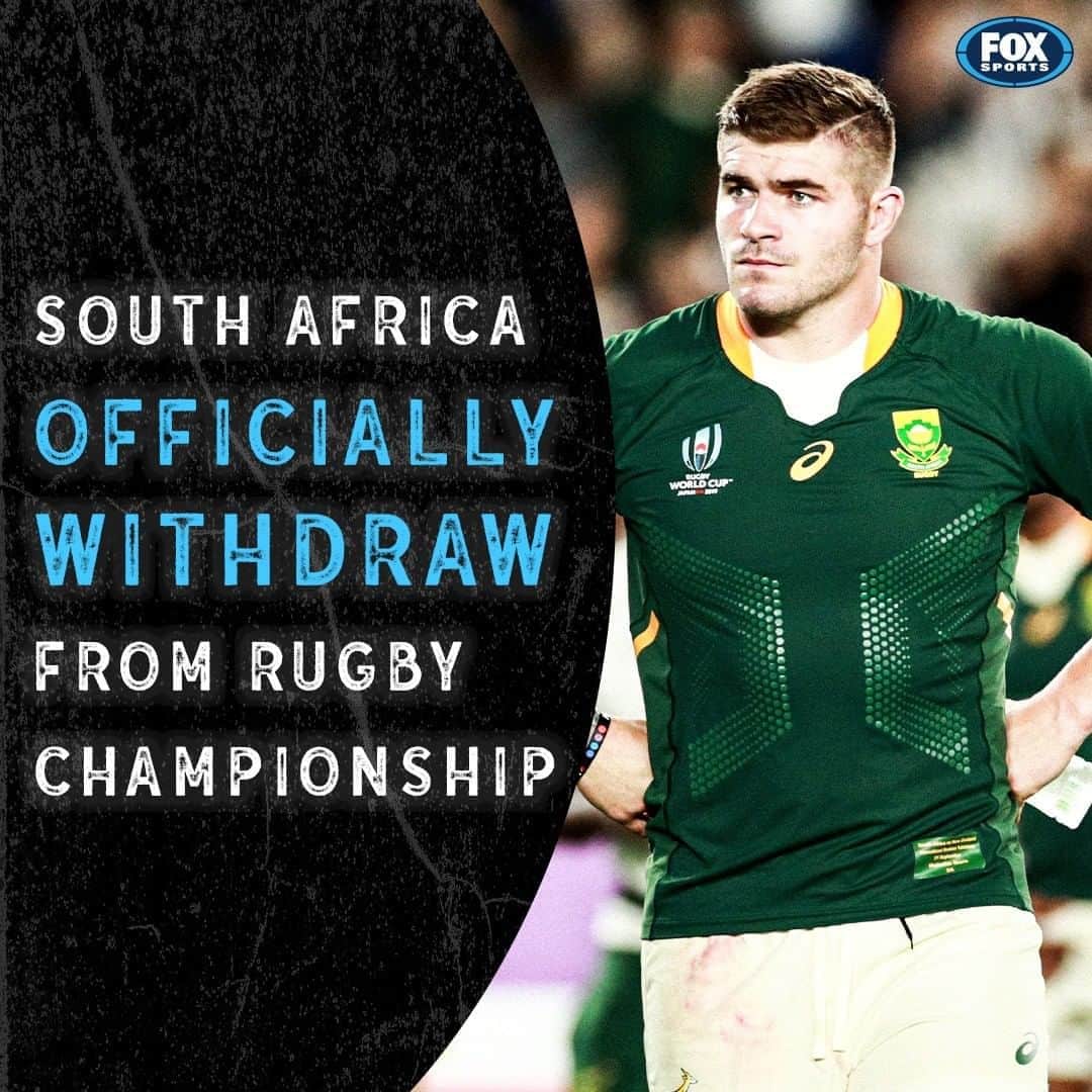 FOX・スポーツ・ラグビーさんのインスタグラム写真 - (FOX・スポーツ・ラグビーInstagram)「CONFIRMED!  South Africa has pulled out of the Rugby Championship 😬 🚫」10月16日 10時12分 - foxrugby