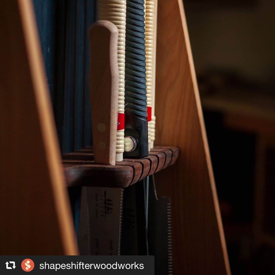 SUIZAN JAPANさんのインスタグラム写真 - (SUIZAN JAPANInstagram)「Looking good⚡️It makes our saws look cooler.﻿ ﻿ #repost📸 @shapeshifterwoodworks﻿ Shop time has been pretty limited with the whole world ending thing going on right now, but I did manage to sneak out there for long enough to drive 3 screws and hang the first saw cleat. This one holds the Pull saws. Here’s a little sneak peek.﻿ -﻿ #sawtill #handsaw #pullsaw #toolstorage #woodshop﻿ ﻿ #suizan #suizanjapan #japanesesaw #japanesesaws #japanesetool #japanesetools #craftsman #craftsmanship #ryoba #dozuki #dovetail #flushcut #woodwork #woodworker #woodworkers #woodworking #woodworkingtools #diy #diyideas #japanesestyle #japanlife」10月16日 10時23分 - suizan_japan