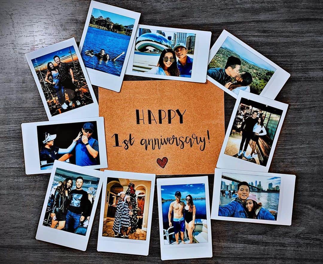 パティ・タバタナキトのインスタグラム：「365 days with my best friend, my foodie buddy, and MY PERSON😘 We’ve learned and grown so much not only as a couple but also as a person. Thank you for an amazing year babe. Can’t wait to see what the future has in store for us. I love you💕 Happy 1st Anniversary 🎈」
