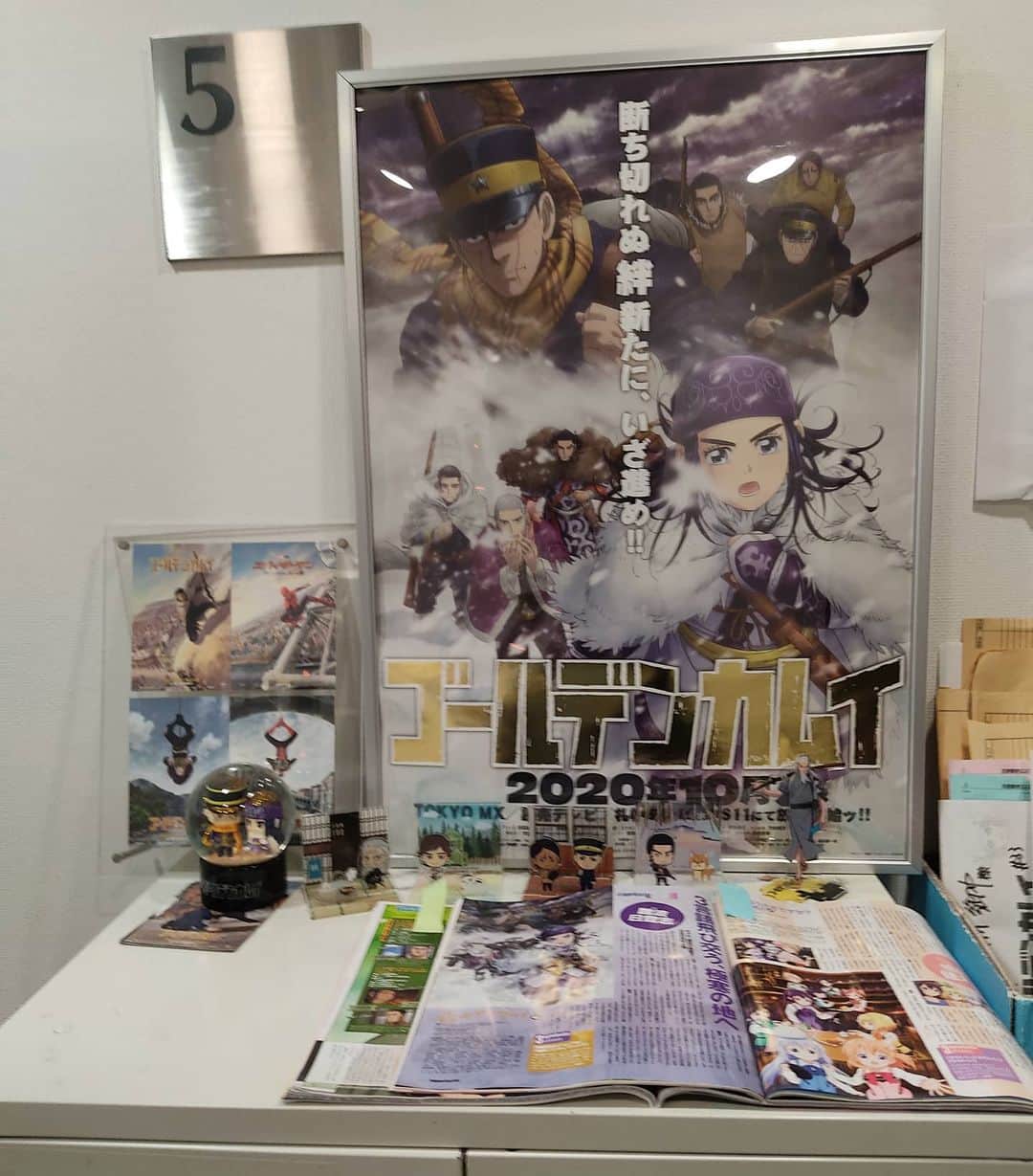 日向正樹のインスタグラム：「本日はラッシュチェックでした。 ジェノスタジオ入口。 #ゴールデンカムイ」