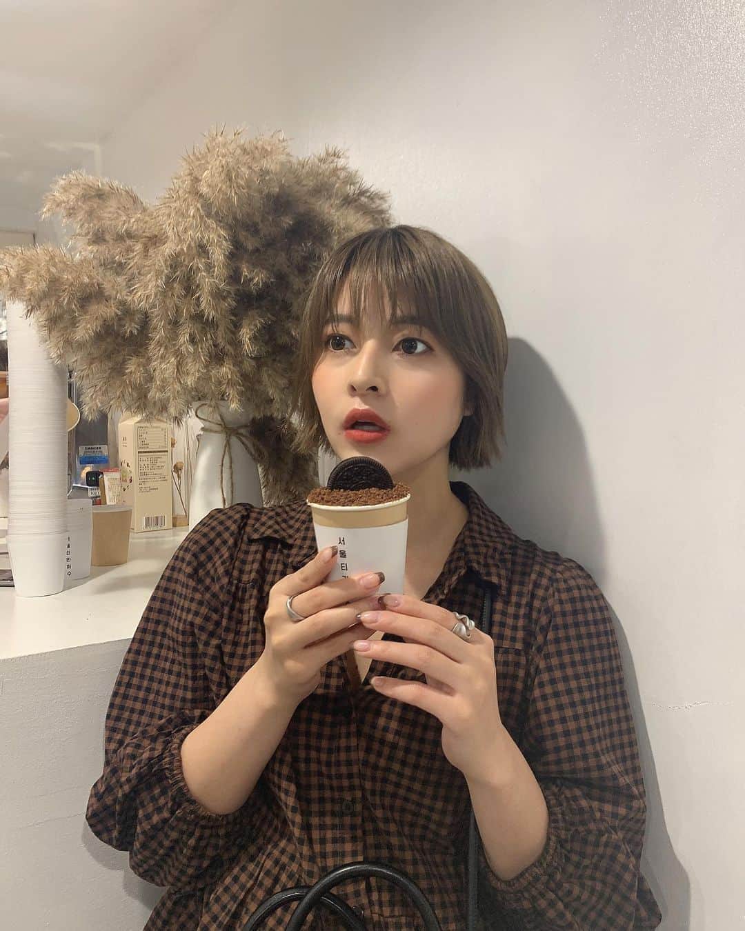 えなちぃのインスタグラム：「このティラミス激甘でした😅」