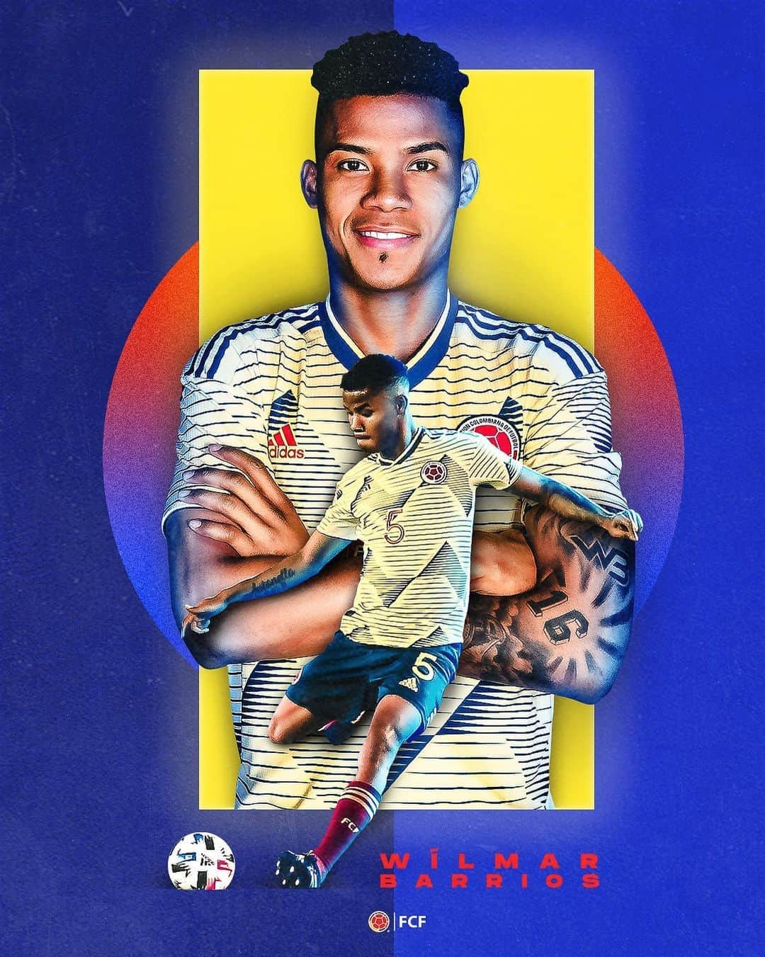 サッカー コロンビア代表チームのインスタグラム：「¡Felicidades @wilkpo ! 👏🏼  Saludamos a nuestro mediocampista en su cumpleaños #️⃣2️⃣7️⃣ 🇨🇴  Abrazo de gol 🤙⚽️」