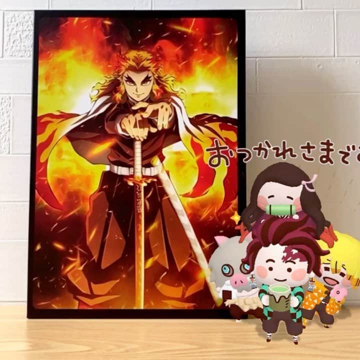 カナヘイのインスタグラム：「劇場版『鬼滅の刃 無限列車編』観てきました！ もう…煉獄さん！煉獄さん！煉獄さん…！煉獄さん…！！！ 作画も展開も、もう、すご…すごいとしか…！また観ます…！ 煉獄さん…！！！！　#鬼滅の刃」