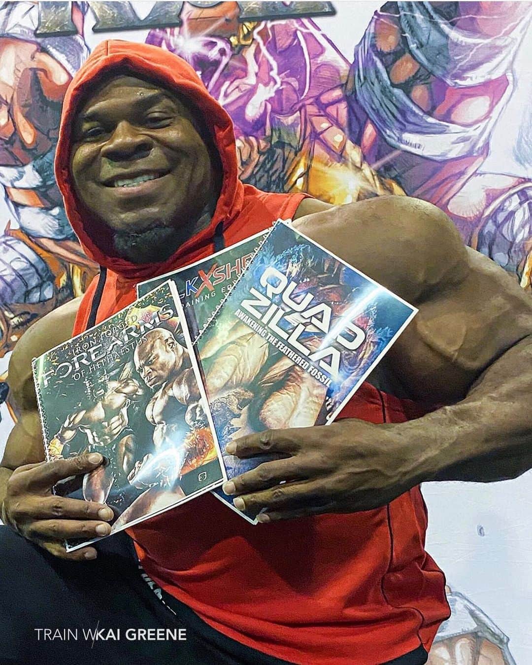 カイ・グリーンのインスタグラム：「🔥GRAB MY NEWEST PROGRAMS!! Get over a years worth of workouts and nutritional reading material we have for going on right now with our new program bundle! We’re talking 50 E-BOOKS that are loaded and jammed packed with months and months of workouts and valuable insight I share to help you gain the shape and size you’re going after. I am talking over 600 pages of quality reading material!!! .. 💥LINK IN BIO 🔺WEB: TRAINWITHKAI.COM」