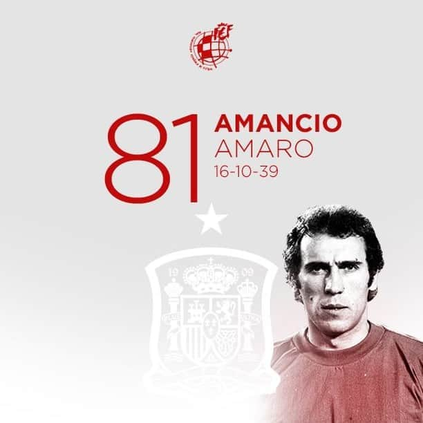 サッカー スペイン代表チームさんのインスタグラム写真 - (サッカー スペイン代表チームInstagram)「🥳 ¡Feliz cumpleaños a Amancio Amaro!   El internacional con España en 42 ocasiones y campeón de Europa con la @SeFutbol en 1964 cumple 81 años.  ¡Muchas felicidades!🎂  #HBD」10月16日 17時08分 - sefutbol