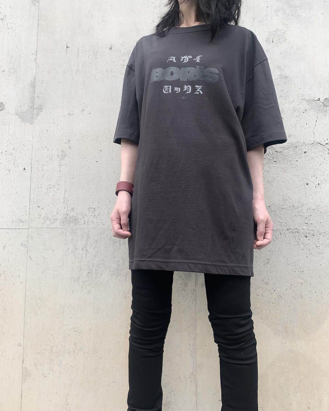 BORISさんのインスタグラム写真 - (BORISInstagram)「Boris New Merchandise 受注予約受付中です！19日まで。  We are accepting Pre-order for ”NO” T-Shirt  Vintage Gray or White Size: S,M,L,XL,XXL  Until 19th.  Via @nydcollectionjp   Katakana Logo type: Kazumichi Maruoka Design: Fangsanalsatan  Wata着用サイズ: バーガンディM／グレーXL」10月16日 19時03分 - borisdronevil