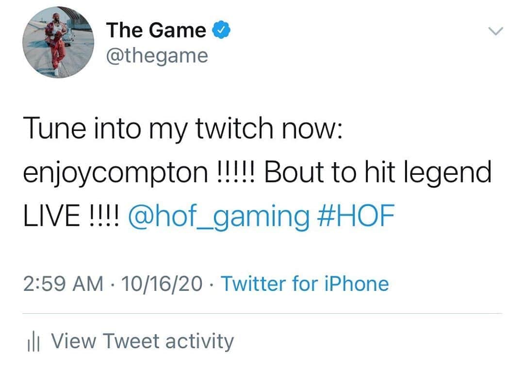 ゲームのインスタグラム：「Late night gang.... Follow my twitch: enjoycompton now & turn on notifications !!!!!」