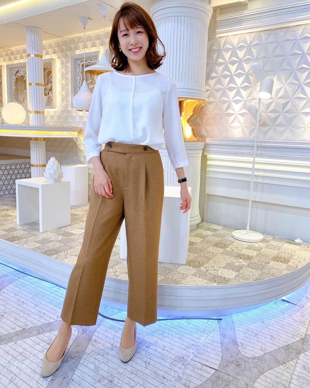 TBS「Nスタ」さんのインスタグラム写真 - (TBS「Nスタ」Instagram)「【 Ami Yoshihara One Week Fashion】  こちらは良原アナの今週の衣装です😊  《スタイリストさんからのポイント👗》 今週はエレガントさとスタイリッシュなコーディネートをバランスよく入れました！✨ 秋になってきたのでカラーもあたたかめを選びました🍁  明日、東京では11月並みの寒さになる見込みです… 暖かくしてよい週末をお過ごしください！🧥🍃  #良原安美　　#Nスタ　#ニュース　#tbs #アナコーデ　 #ファッション　#ootd　#秋のコーディネート #秋のコーディネート#コーディネート  #今日のコーデ #きょコ  #ヘアスタイル #ヘアメイク」10月16日 20時06分 - nst_tbs