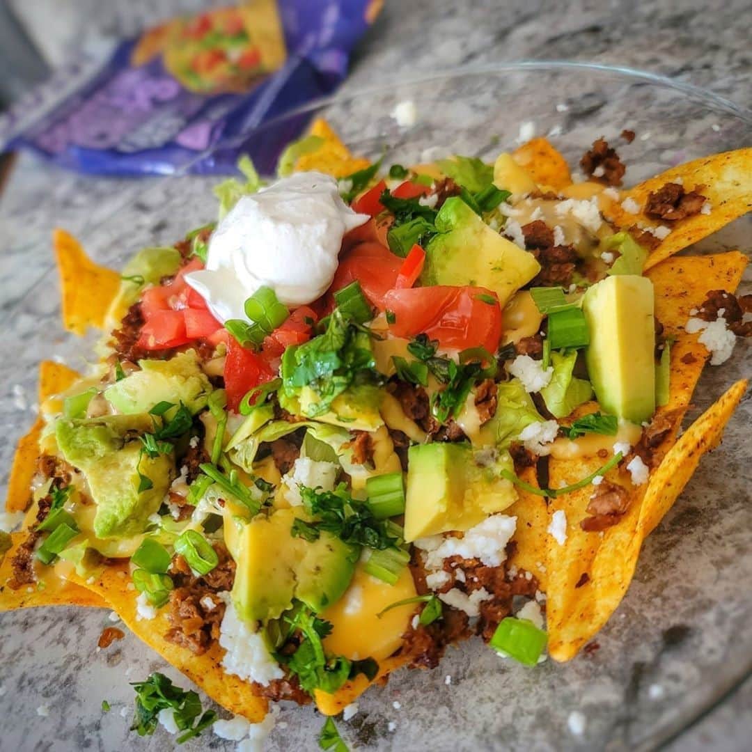 Flavorgod Seasoningsさんのインスタグラム写真 - (Flavorgod SeasoningsInstagram)「Keto Loaded Nachos 😋 by customer @cynfully_lowcarb⁠ -⁠ Seasoned with #FlavorGod Taco Tuesday Seasoning⁠ -⁠ KETO friendly flavors available here ⬇️⁠ Click link in the bio -> @flavorgod⁠ www.flavorgod.com⁠ -⁠ Ingredients: ⁠ @questnutrition Loaded Taco chips⁠ Cheese sauce (hwc, colby jack cheese, @flavorgod cheese seasoning)⁠ @morningstarfarms meat crumbles in⁠ @flavorgod taco seasoning⁠ @caciqueinc queso fresco, cotija⁠ @daisybrand sour cream⁠ Lettuce, green onion, cilantro, tomato, avocado⁠ -⁠ Flavor God Seasonings are:⁠ ✅ZERO CALORIES PER SERVING⁠ ✅MADE FRESH⁠ ✅MADE LOCALLY IN US⁠ ✅FREE GIFTS AT CHECKOUT⁠ ✅GLUTEN FREE⁠ ✅#PALEO & #KETO FRIENDLY⁠ -⁠ #food #foodie #flavorgod #seasonings #glutenfree #mealprep #seasonings #breakfast #lunch #dinner #yummy #delicious #foodporn」10月31日 8時01分 - flavorgod