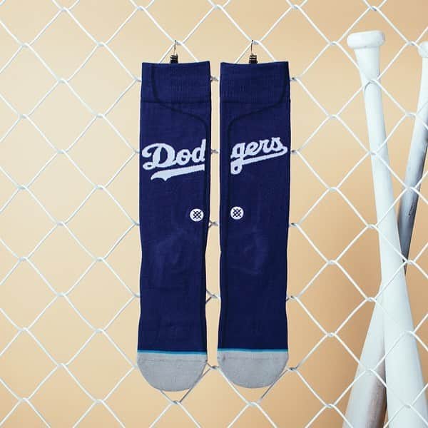 のインスタグラム：「We Love It! ⚾️🌴🏆 Keep the celebration going with the official socks worn by the boys in blue this historic season. Hit the link in bio to see the full Stance X MLB collection. #dodgers #stancebaseball」