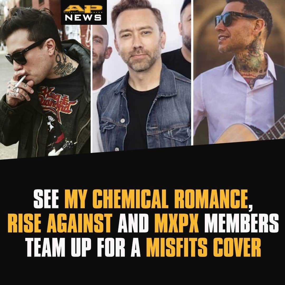 Alternative Pressさんのインスタグラム写真 - (Alternative PressInstagram)「WATCH: @mychemicalromance's @frankieromustdie, @riseagainst’s Tim McIlrath, @mxpxpx's @mikeherreratd and more are ringing in the spooky weekend with this iconic cover of @officialmisfits’ “Halloween”⁠ LINK IN BIO⁠ .⁠ .⁠ .⁠ #frankiero #riseagainst #timmcilrath #mxpx #mikeherrera #misfits #themisfits #halloween #halloweencover #altpress #alternativepress」10月31日 9時01分 - altpress