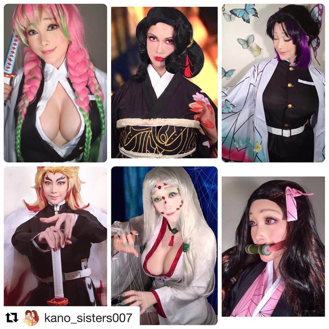 インスタグラムランキングさんのインスタグラム写真 - (インスタグラムランキングInstagram)「#叶姉妹 #Repost @kano_sisters007 with @get_repost ・・・ ⚜️鬼滅の刃⚜️総集編🌹⚜️ハロウィン特集🎃💜心の癒し💎叶アート・コスプレシリーズ💋✨✨ 私達の愛する大切な皆さん、ごきげんいかがでしょうか🥰💖 さて、⚜️叶アート・コスプレ⚜️ たくさんの皆さんから熱いリクエストの ⚜️鬼滅の刃の総集編⚜️ いろいろといたらないところはおおめにみてくださいね。😋💖 コロナ禍のハロウィン🎃ですね。 私達の愛する大切な皆さんがご一緒に楽しんでいただき少しでもホッと癒されてくだされば とても嬉しいですよ。🌹✨ 💎「世の中が見えない危険にさらされて 急速に変化する不安定な今、 わたくし達の愛する大切な皆さんが どうか 心身ともに健やかに幸せに 過ごされますように 心より願っておりますよ。🌹✨」  #鬼滅の刃　 #累の母蜘蛛　#竈門炭治郎 #我妻善逸  #嘴平伊之助　 #無限列車編　 #煉獄杏寿郎  #甘露寺蜜璃　 #胡蝶しのぶ #禰豆子　 #鬼舞辻無惨　#ハッピーハロウィン #halloween  #amazing #heavenly #バラの香り  #precious  #fabulous #叶姉妹 #ファビュラス  #宇宙   #コミケ #叶 #叶ポージングエクササイズ  #究極生命体 #至福 #幸運 #天使 #女神」10月31日 8時59分 - talentinsta1