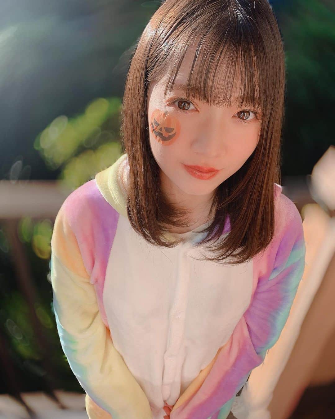 山岸理子さんのインスタグラム写真 - (山岸理子Instagram)「* HAPPY HALLOWEEN！👻🕸  ユニコーン🦄になったよ〜〜☺︎  ぷらす、カボチャのシール🎃  どう〜？？笑  #tsubaki_factory #つばきファクトリー #山岸理子 #地味ハロ #ハロウィン #仮装 #ユニコーン」10月31日 16時41分 - riko_yamagishi.official