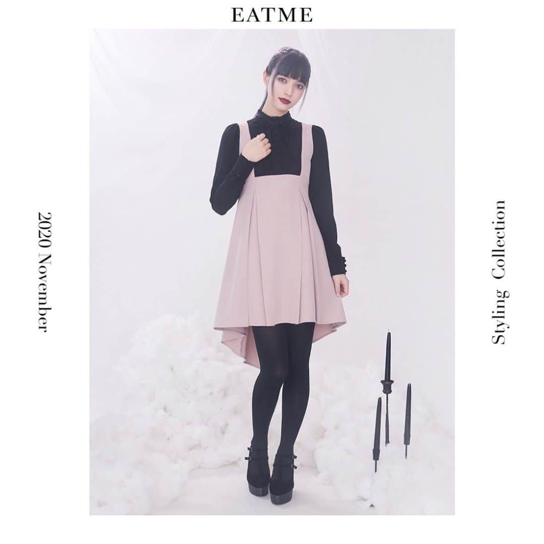 EATMEさんのインスタグラム写真 - (EATMEInstagram)「10.31 update… #EATME #NOVEMBER #LOOK #COLLECTION #RomanticRosarium @raimu0726_official  🚺:161cm . TOP画面のURLからEATME WEB  STOREをCHECK▶︎▶︎▶︎ @eatme_japan . 🌹イレヘムレイヤードワンピース ¥13,600(＋tax) PNK.BLK.MIX ☑︎S/M ※11月発売予定 . #EATME_COLLECTION #EATME #eatmejapan #イートミー」10月31日 11時40分 - eatme_japan