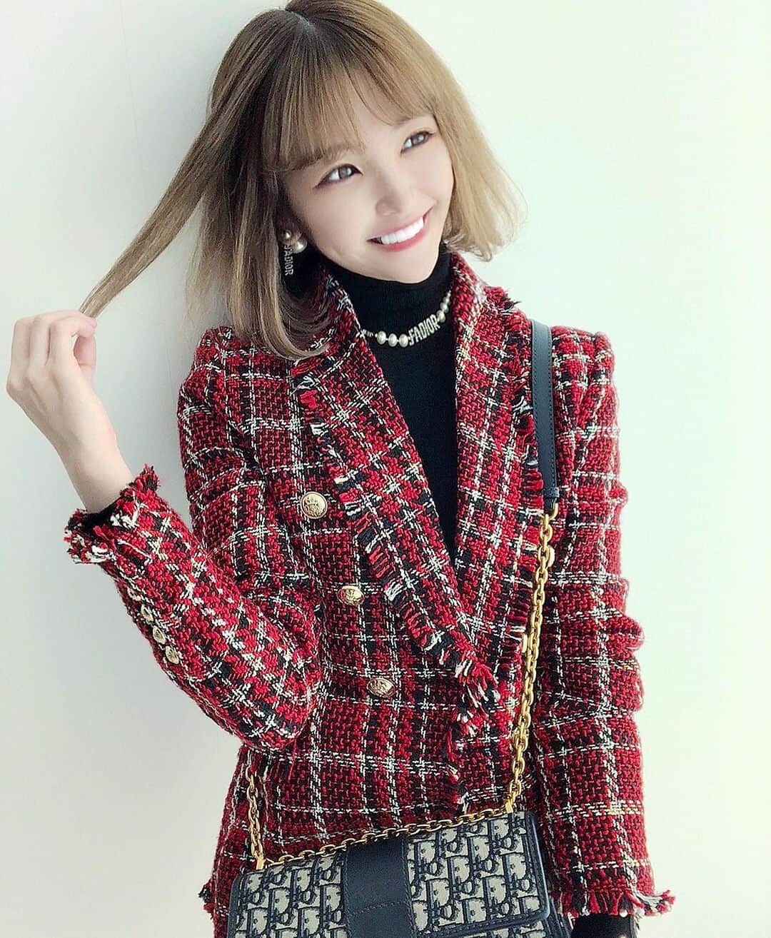 リントンツイードのヘアゴム♡ ZARA 発表会　クリスマスコーデに リントンツイードのヘアゴム♡ ZARA 発表会クリスマスコーデに