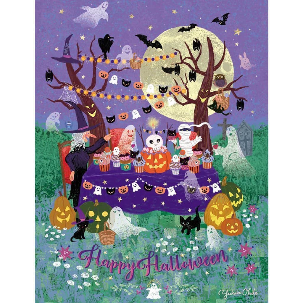 おおで ゆかこのインスタグラム：「🦇🎃Happy Halloween👻🦇」